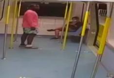 El momento en el que un afroamericano propina una brutal paliza a una colombiana en tren de Miami [VIDEO]