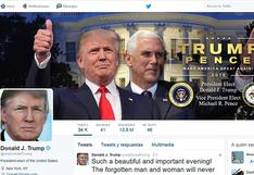 Donald Trump se presenta como presidente electo de USA en Twitter