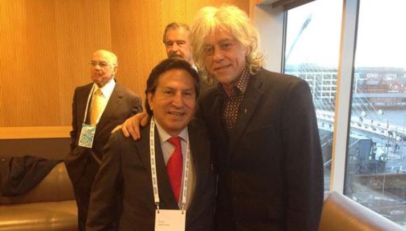 Alejandro Toledo se fotografió con Bob Geldof