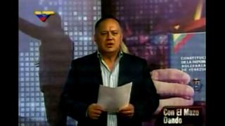 Diosdado Cabello estrena programa de TV atacando a opositores