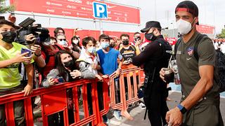 Atlético de Madrid partió a Valladolid en medio de un banderazo de sus hinchas