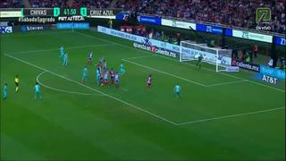 Cruz Azul vs. Chivas: Aldrete colocó el 2-1 para la ‘Máquina Cementera’ con este golazo de tiro libre [VIDEO]