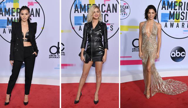 Hailee Steinfeld, Selena Gomez y Jenna Dewan fueron algunas de las estrellas que destacaron por sus looks en la alfombra roja de los American Music Awards. Descubre el detalle de sus tenidas en esta galería. (Foto: AFP)