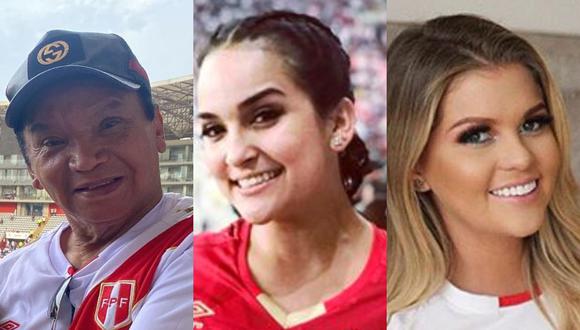 Los famosos que alentaron a la selección peruana en el Estadio Nacional.