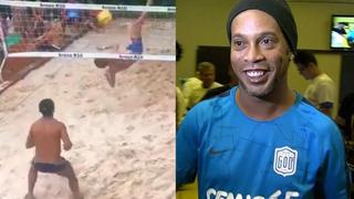 Facebook: Así respondió Ronaldinho a 'chalaca' en futvóley