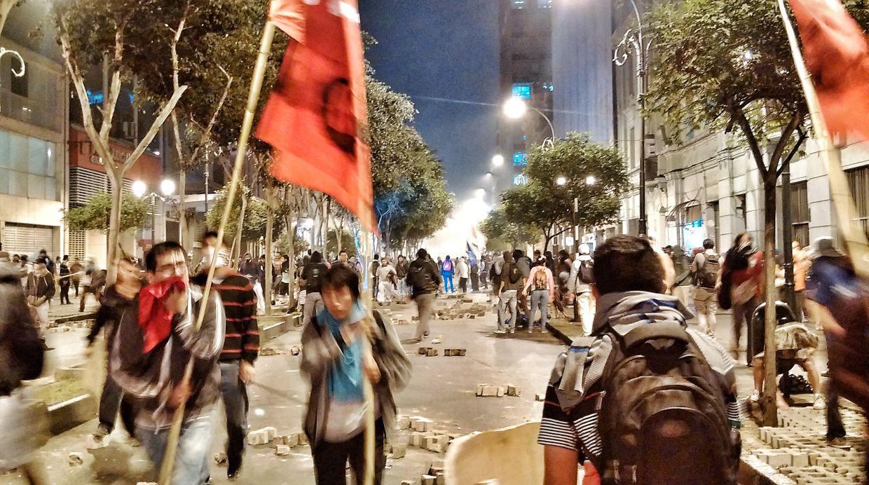 Desmanes en protesta por Tía María en Cercado de Lima [FOTOS] - 3