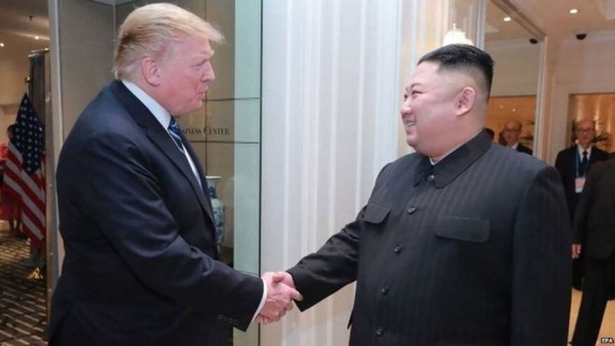 El presidente Trump dijo que estaría "muy desilusionado" si se reanudad las pruebas de lanzamiento en Corea del Norte. (EPA vía BBC Mundo)