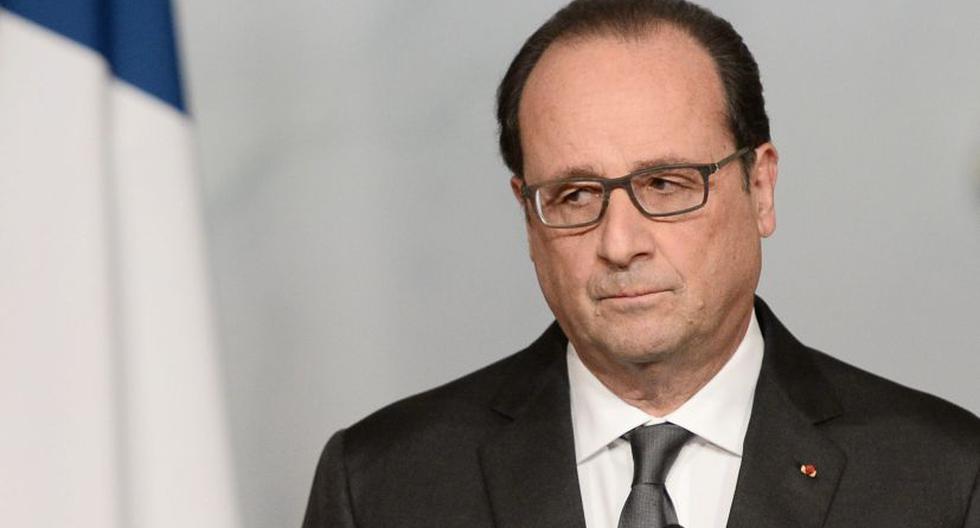 François Hollande, presidente de Francia, tras los atentados en París (Foto: EFE)