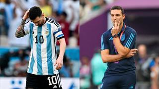 Qué dijeron Lionel Messi y el técnico Scaloni tras la derrota de Argentina ante Arabia en el Mundial