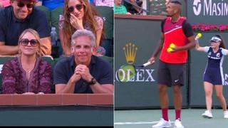 Nick Kyrgios involucra a actor Ben Stiller en discusión con un fanático en pleno partido | VIDEO