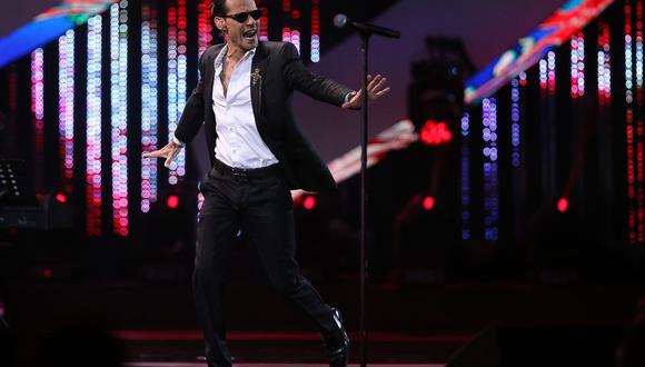 Viña del Mar 2019. Marc Anthony empezó su presentación en la tercera noche del show con "Valió la pena". Foto: AP.
