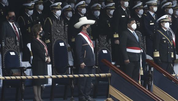 Presidente Pedro Castillo participa en ceremonia por el bicentenario de la Marina y el 142 aniversario del Combate de Angamos (Foto: César Campos/Grupo El Comercio)