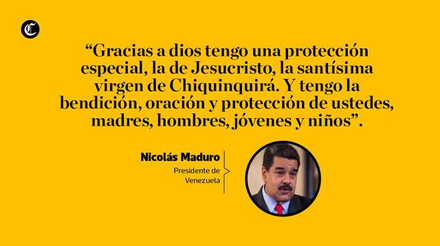 "Estoy vivo": El mensaje a la nación de Maduro tras atentado con explosivos.