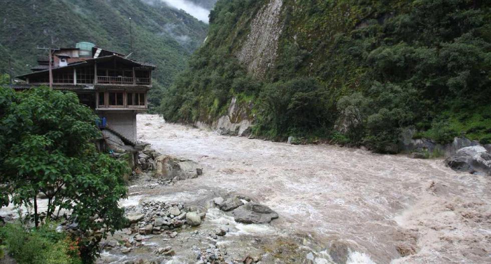 El distrito de Machu Picchu Pueblo, ubicado en Cusco, se encuentra en alerta debido al incremento del caudal del río Vilcanota a consecuencia de las lluvias. (Foto: Andina)
