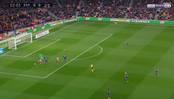 Barcelona vs. Girona: el gol de Portu