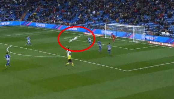 Real Madrid vs. Alavés EN VIVO vía DirecTV Sports: Mariano anotó golazo de cabeza para 3-0 por Liga | VIDEO. (Foto: Captura de pantalla)
