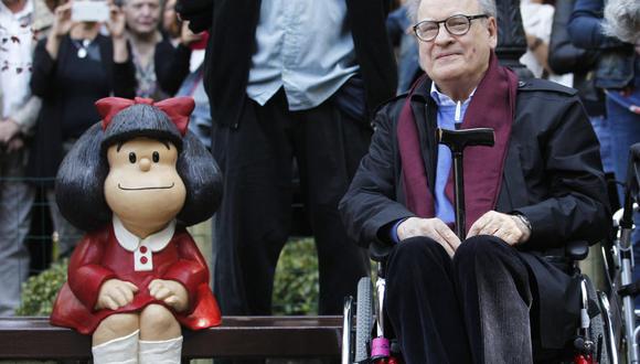 Joaquín Salvador Lavado saltó a la fama gracias a "Mafalda", las vivencias de una pequeña niña que dio la vuelta al mundo. (Foto: Miguel Riopa / AFP)