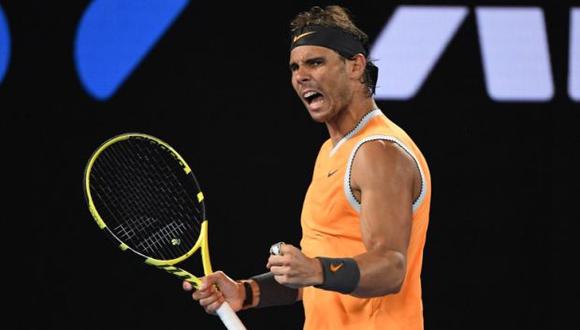 Nadal superó la tercera ronda del Australian Open y sigue en carrera rumbo a la final. (Foto: AFP)