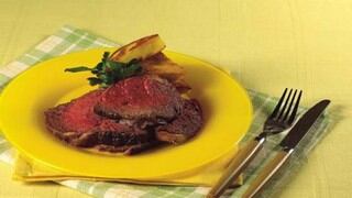 Roastbeef con papas duquesa