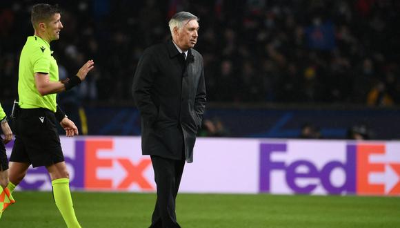 Carlo Ancelotti, tras caer ante el PSG: “Hemos sufrido demasiado la presión de sus jugadores” | Foto: AFP