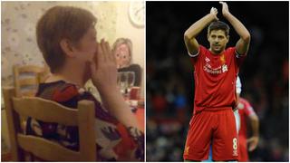 Steven Gerrard: hincha llora su salida del Liverpool
