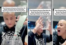 China: ‘Influencer’ fallece tras reto viral de tomar siete botellas de licor EN VIVO