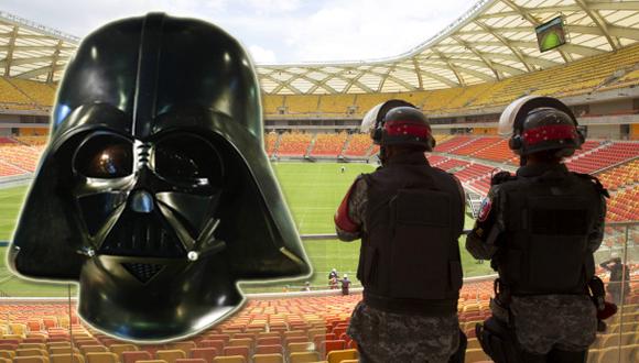 Policía usará en Brasil 2014 máscara inspirada en Darth Vader