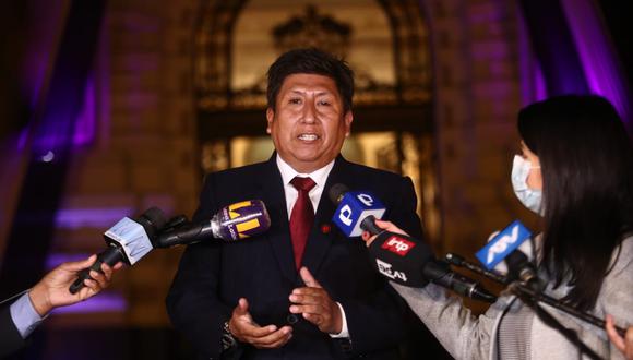 El vocero de la bancada oficialista recordó que la posición de la bancada es que no está de acuerdo con el Consejo de Ministros que encabeza Vásquez Chuquilín. (Foto: El Comercio)