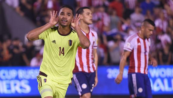 Yangel Herrera anotó el único gol del partido y le dio la victoria a su selección, que llegaba a este partido sin chances de ir al Mundial. (Foto: Agencias).