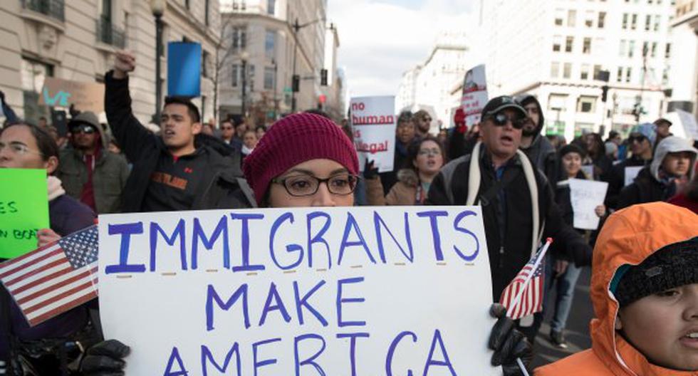 Protestaron por las políticas migratorias de Donald Trump. (Foto: EFE)