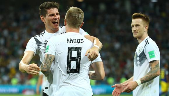 Alemania venció 2-1 a Suecia por la segunda fecha del Grupo F del Mundial Rusia 2018. (Foto: AFP)