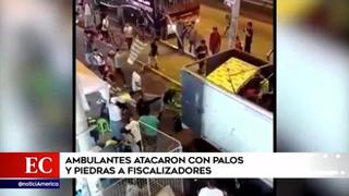 San Juan de Miraflores: fiscalizador en estado grave tras el ataque de ambulantes del distrito | VIDEO