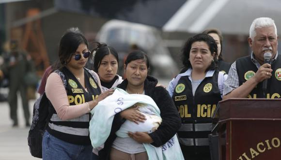 Hallan en Huánuco a bebe secuestrado en Huaycán y Policía acusa a padre de participar en el rapto. (Foto: César Bueno @photo.gec)