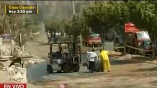 Comas: bomberos atienden emergencia provocada por derrame de productos químicos | VIDEO 