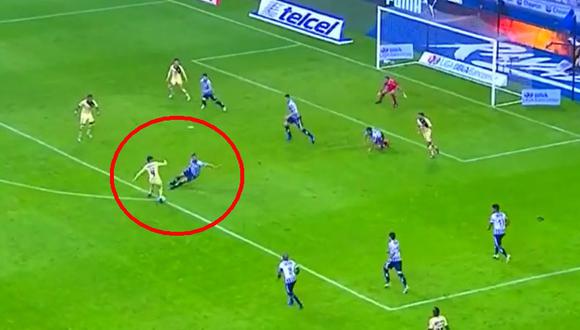 América vs. Monterrey EN VIVO: gambeta de Álvarez, error de Barovero y empate 1-1 de la Águilas | VIDEO. (Foto: Captura de pantalla)