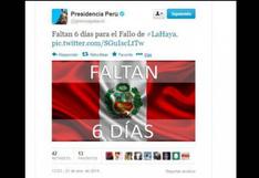 Twitter de la Presidencia publicó imagen de bandera peruana a pocos días del fallo de La Haya