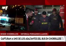 Chorrillos: detienen a uno de los delincuentes que asaltaron bus