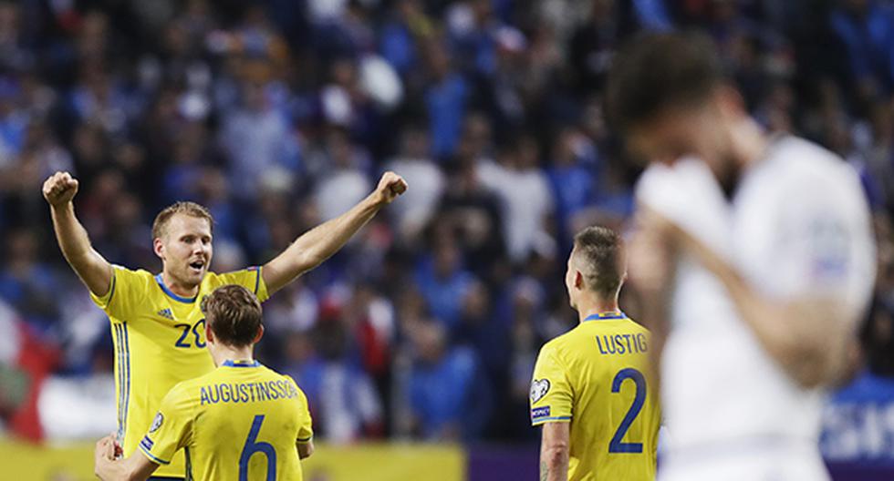 Un error de Hugo Lloris sobre el final del partido permitió que Suecia se quede con los tres puntos y llegue a la punta del grupo.