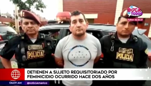 David Ortiz Valdivieso fue capturado por la policía el último domingo, en La Victoria. (Foto captura: América Noticias)