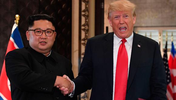 Corea del Norte reclama la firma de un acuerdo de paz como medida para garantizar su seguridad y proceder al desarme nuclear, en el marco de lo acordado durante la primera reunión de Donald Trump y Kim Jong-un. (AFP)