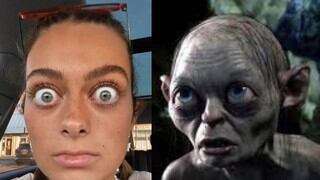 “Me llaman Gollum”: una joven impresiona en TikTok por sus enormes ojos