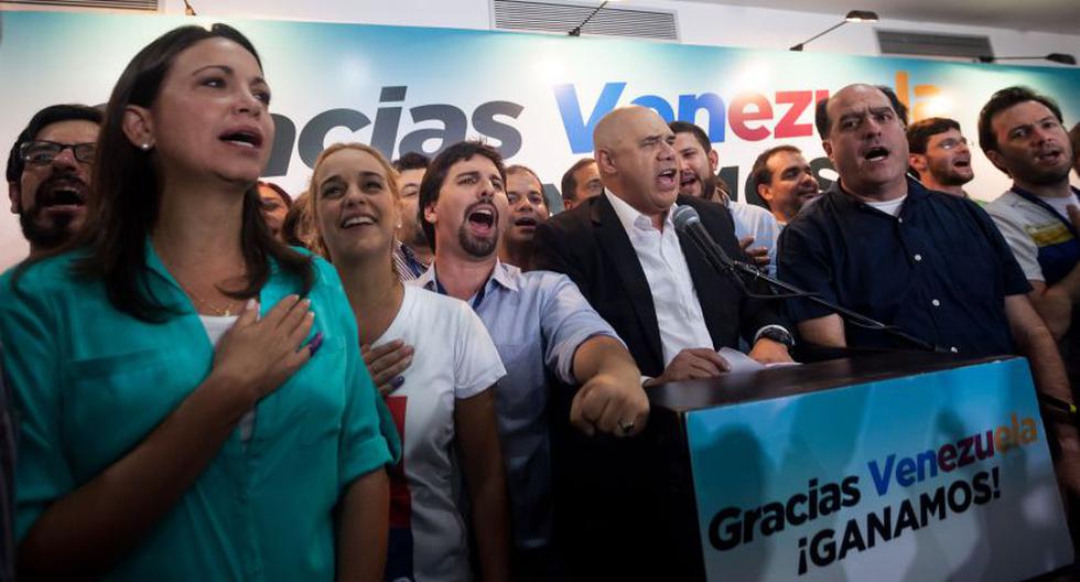 La oposición venezolana celebra el triunfo en las elecciones parlamentarias (Foto: EFE)