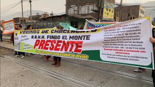 Ramiro Prialé: vecinos de Chaclacayo protestan en rechazo a cambios en autopista