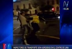 Lima: inspectores de transporte fueron agredidos brutalmente