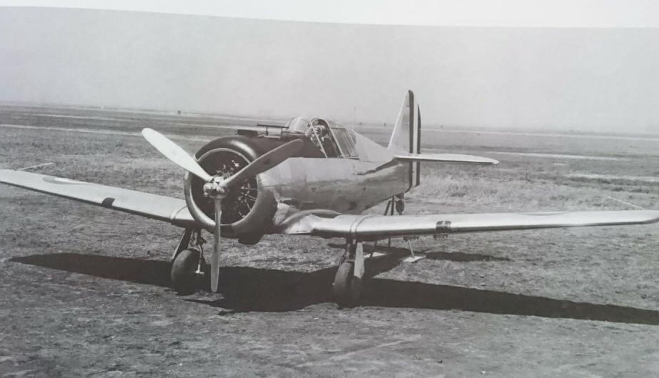 El histórico avión de Quiñones. (Foto: FAP)