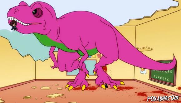YouTube: si Barney el dinosaurio fuera un verdadero T. Rex