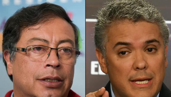 Elecciones Colombia 2018: Iván Duque (derecha) y Gustavo Petro definirán Presidencia de Colombia en segunda vuelta. (AFP).