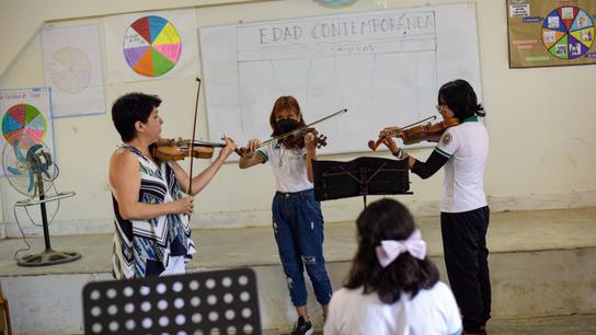 Clase maestra de la Orquesta Sinfónica Nacional en Pucallpa