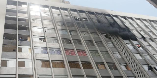 Incendio en edificio de Abancay