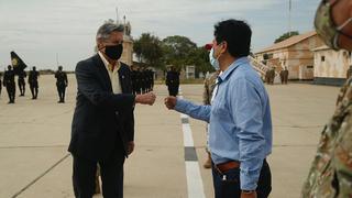 Francisco Sagasti inspecciona en Piura obras de infraestructura vial y defensa ribereña